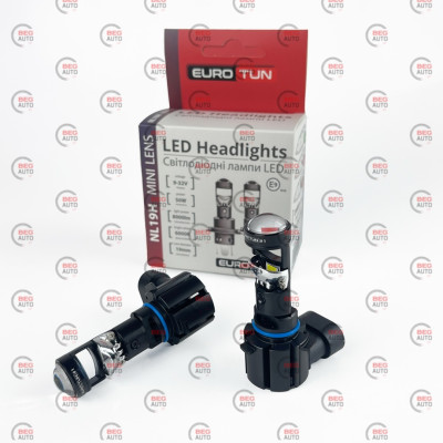 LED-лампа HB3 с линзой EuroTun NL19H 60W 6000K
